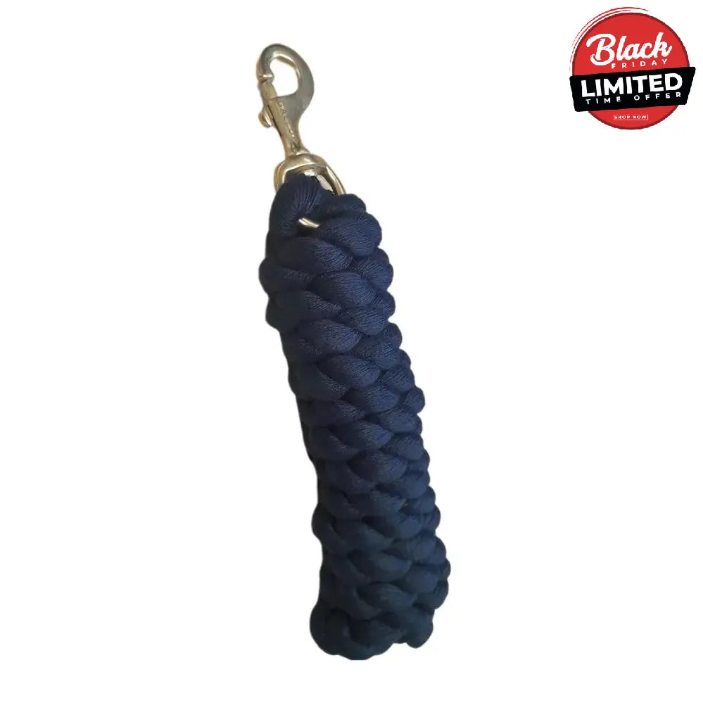 Gallop Premium Polycotton Lead Rope Black Lead Ropes