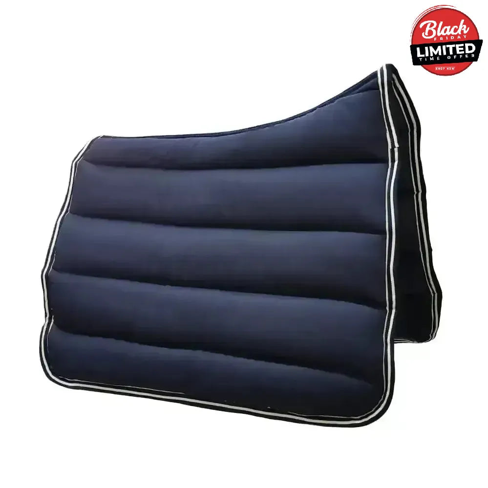 Gallop Premium Range / High Wither Vented Comfort Puff Pad Black Saddle Pads