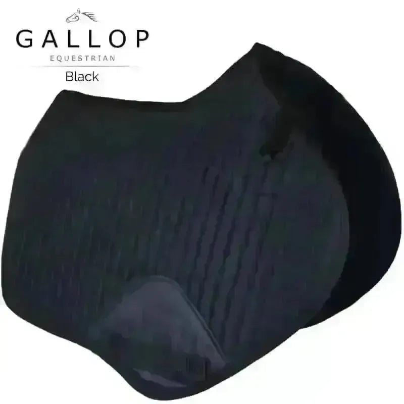 Gallop Prestige Close Contact / GP Quilted Saddle Pad Black Pony/Cob Saddle Pads