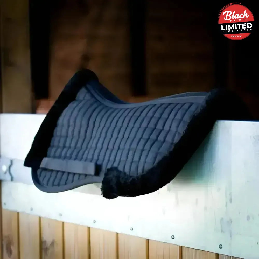 Gallop Prestige Fully Lined Half Saddle Pad Black Half Pads