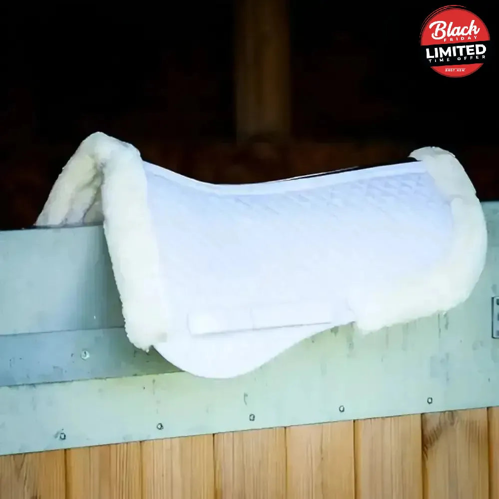 Gallop Prestige Fully Lined Half Saddle Pad Black Half Pads