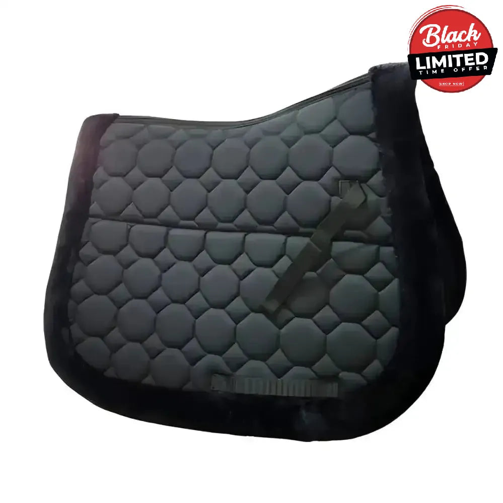 Gallop Prestige Fully Lined Saddle Pad Black Saddle Pads