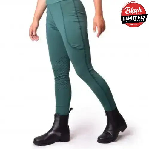 Gallop Riding Tights With Pockets Silicone Knee Riding Tights Black X Small Riding Tights