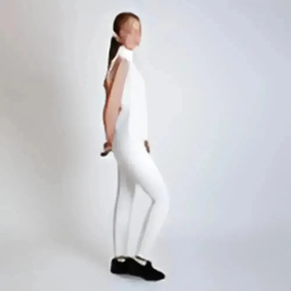 Gallop Sleeveless Zipped Neck Base Layer White White Large Base Layers