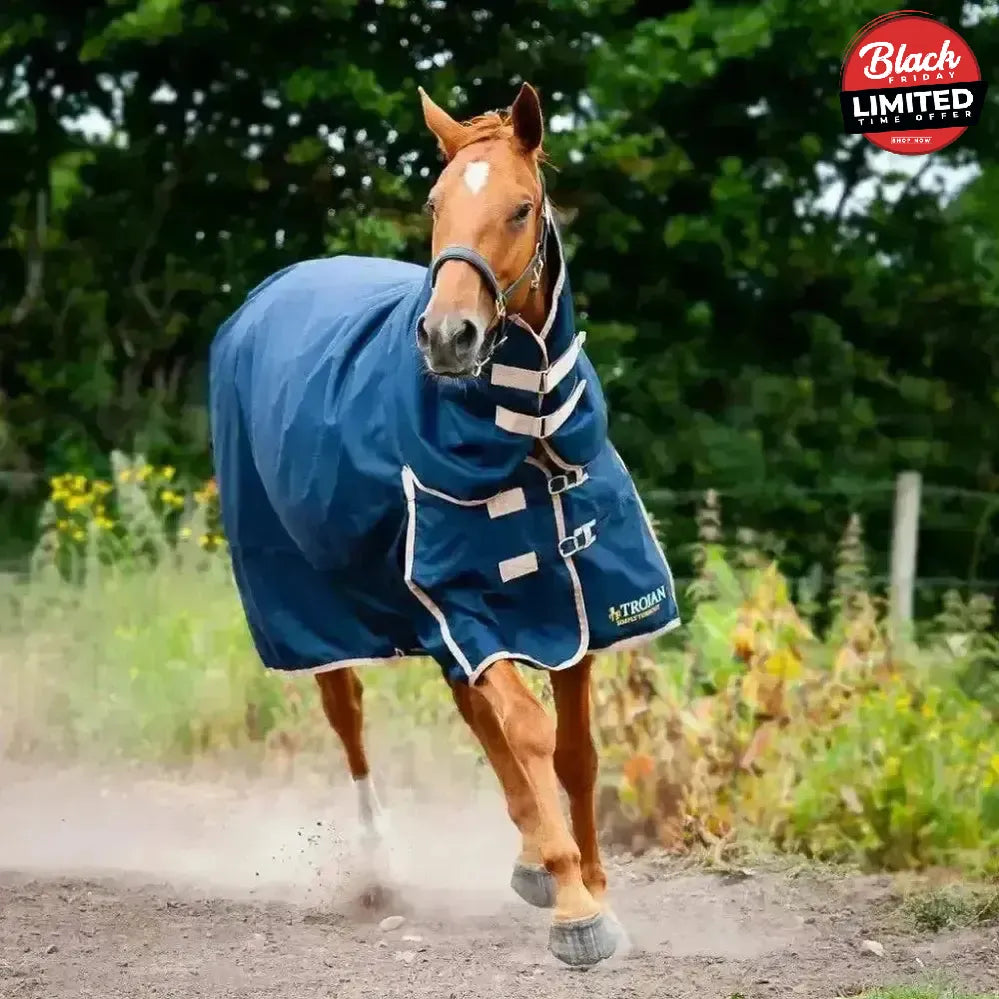 Gallop Trojan 100g Lightweight Combo Turnout Rug 5'3 Turnout Rugs