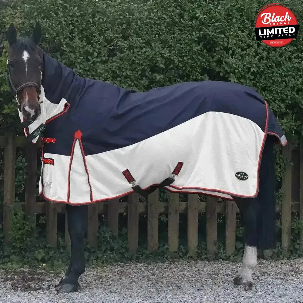 Gallop Trojan Fly Rug Turnout Combo Waterproof Fly Rug 5'3" Waterproof Fly Rugs