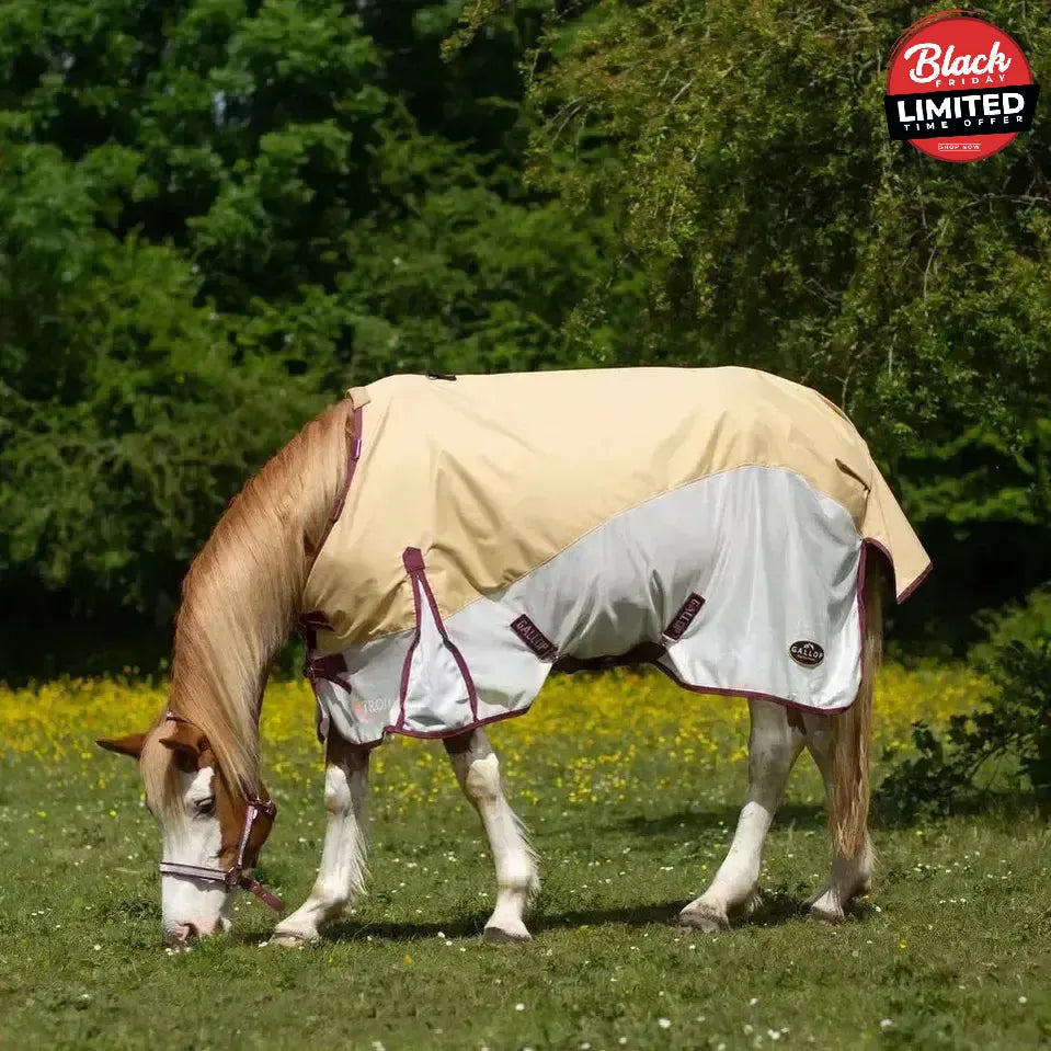 Gallop Trojan Fly Rug Turnout Dual Waterproof Fly Rug 5'6" Waterproof Fly Rugs