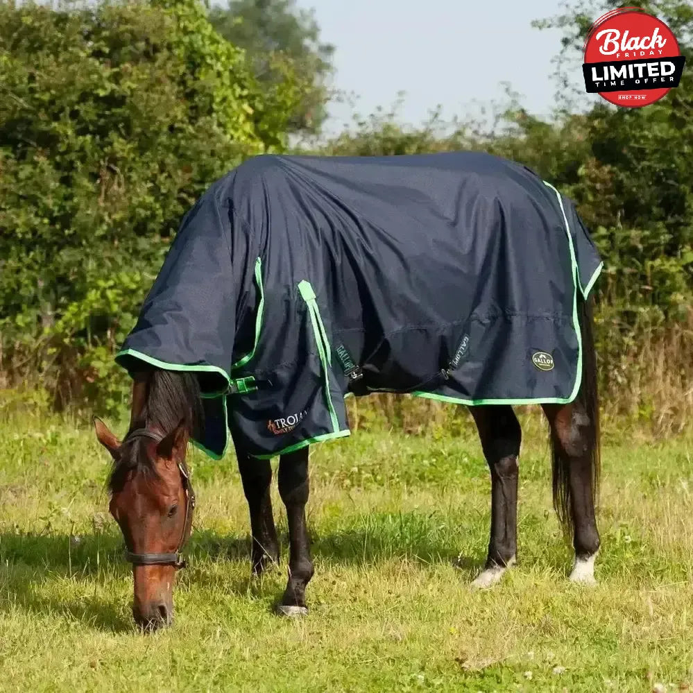 Gallop Trojan Lightweight 0g Combo Neck Turnout Rug 5'6" Turnout Rugs