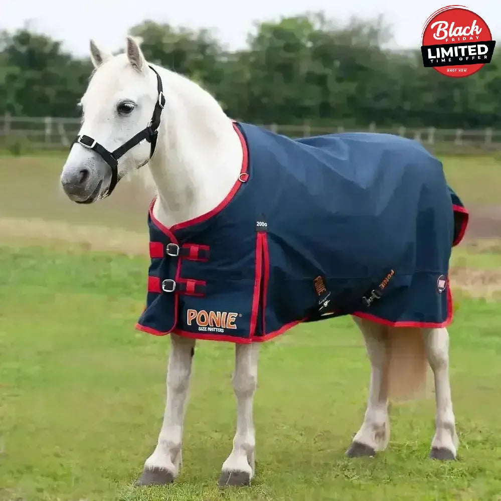 Gallop Trojan Ponie 200g Turnout Rug Medium Weight Standard Neck 3'6" Turnout Rugs