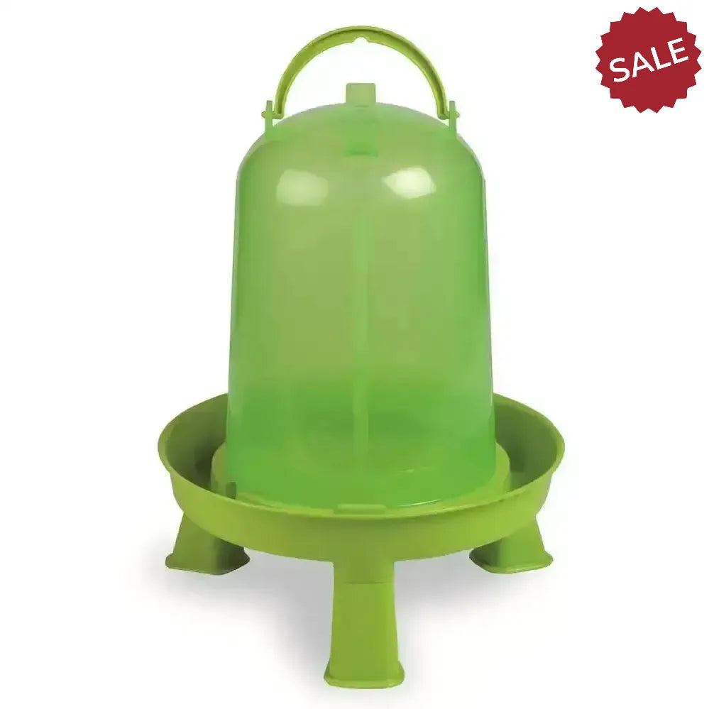 Gaun Chicken Drinker Eco Green C/W Legs 5 Litre Poultry Drinkers