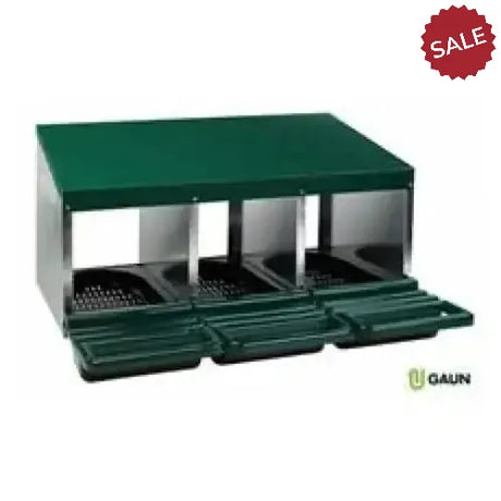 Gaun Plastic Tray For Laying Nest 3 Compartments Chicken Nesting Boxes