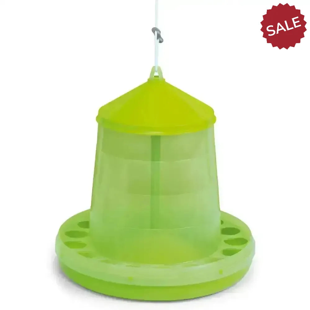 Gaun Poultry Feeder Plastic Green 2kg Green Poultry