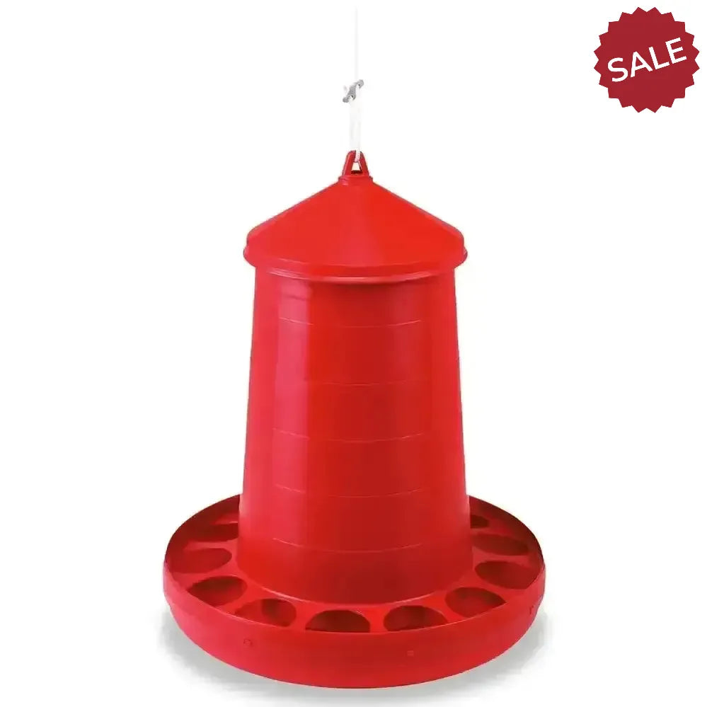 Gaun Poultry Feeder Plastic Red 2kg Red Poultry