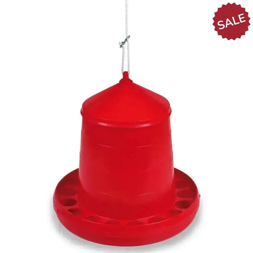 Gaun Poultry Feeder Plastic Red 2kg Red Poultry