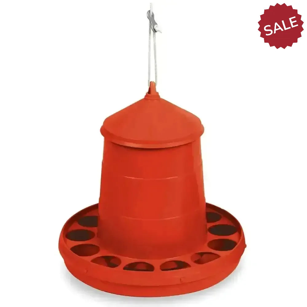 Gaun Poultry Feeder Plastic Red 2kg Red Poultry