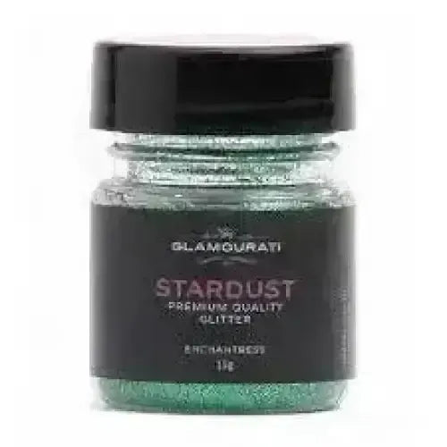 Glamourati Stardust Glitter Green Showing & Plaiting