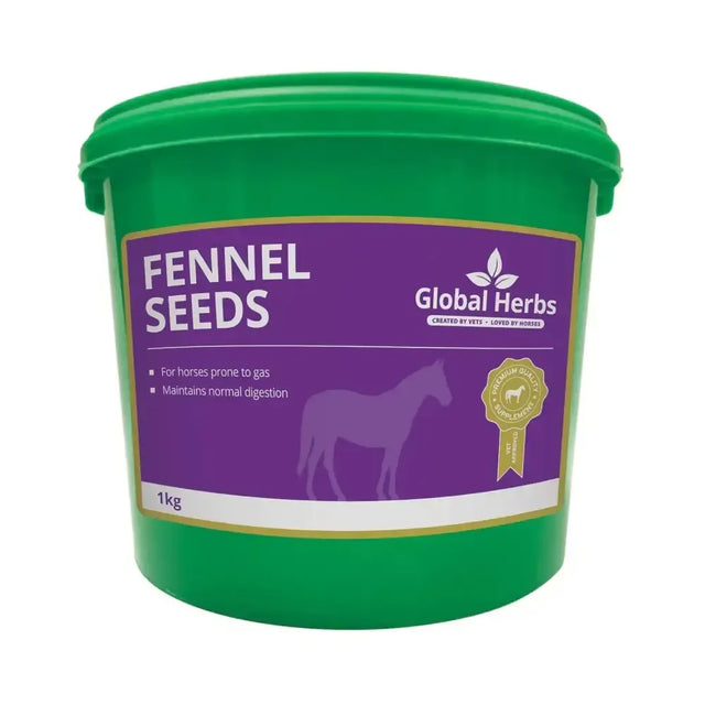 Global Herbs Fennel Seeds 1kg Gut Balancers For Horses