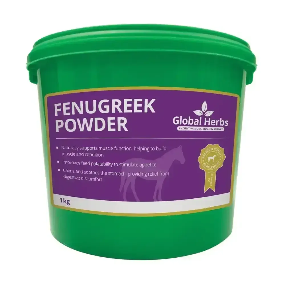 Global Herbs Fenugreek Powder 1kg Horse Supplements