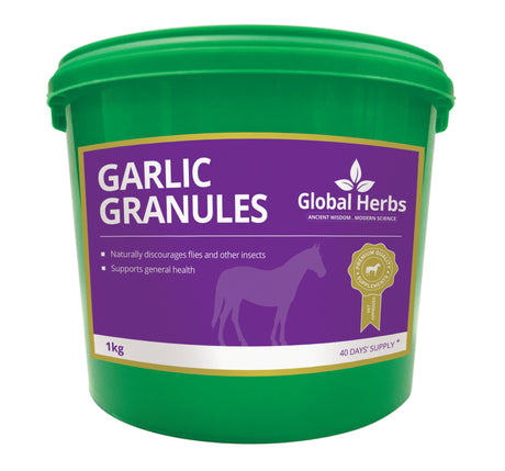 Global Herbs Garlic Granules 1kg  Barnstaple Equestrian Supplies