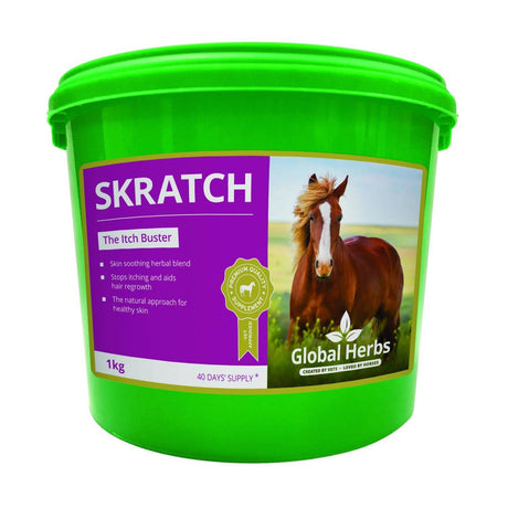 Global Herbs Skratch Horse Supplements 1Kg Barnstaple Equestrian Supplies