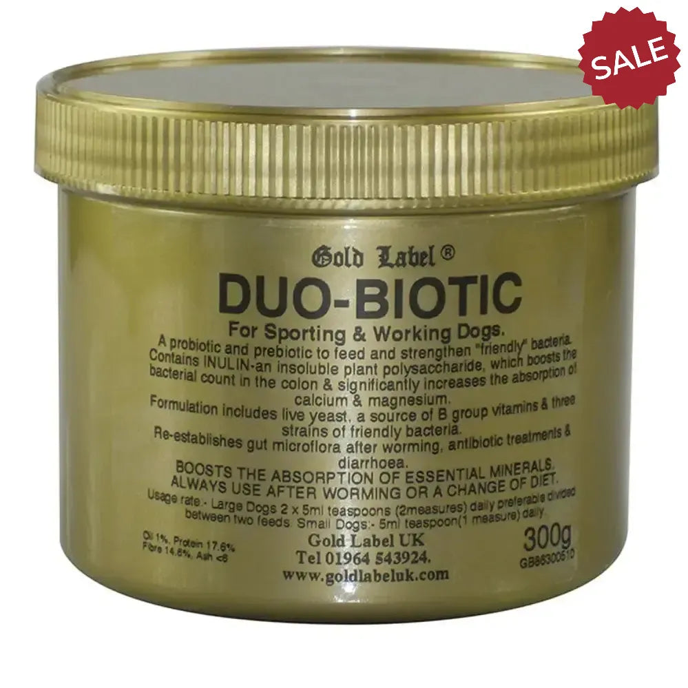 Gold Label Canine Duo-Biotic Dog Supplements