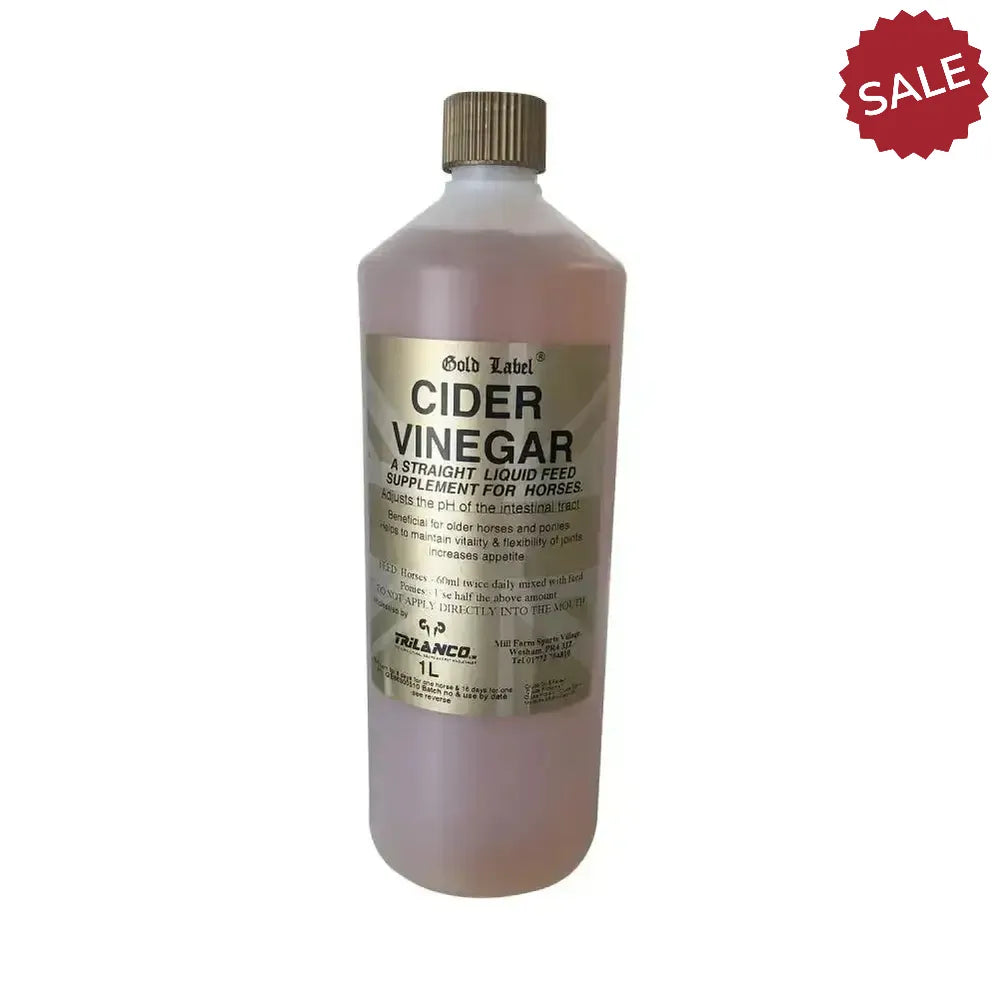 Gold Label Cider Vinegar 1 Litre Horse Supplements
