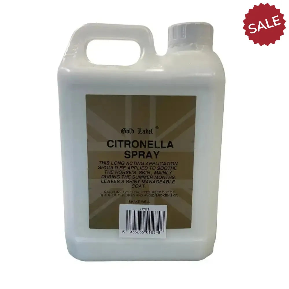 Gold Label Citronella Spray Horse Grooming