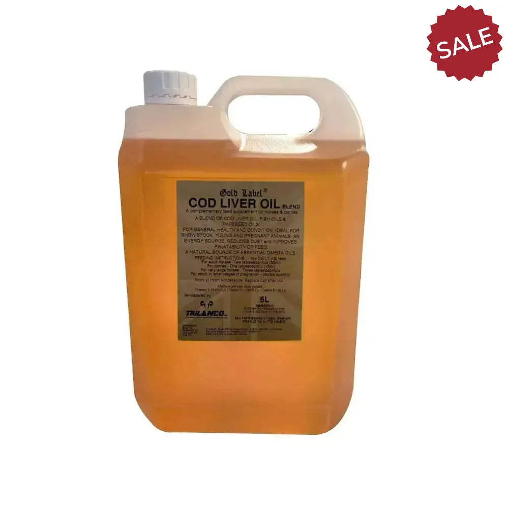 Gold Label Cod Liver Oil For Horses 1 Litre Horse Supplements