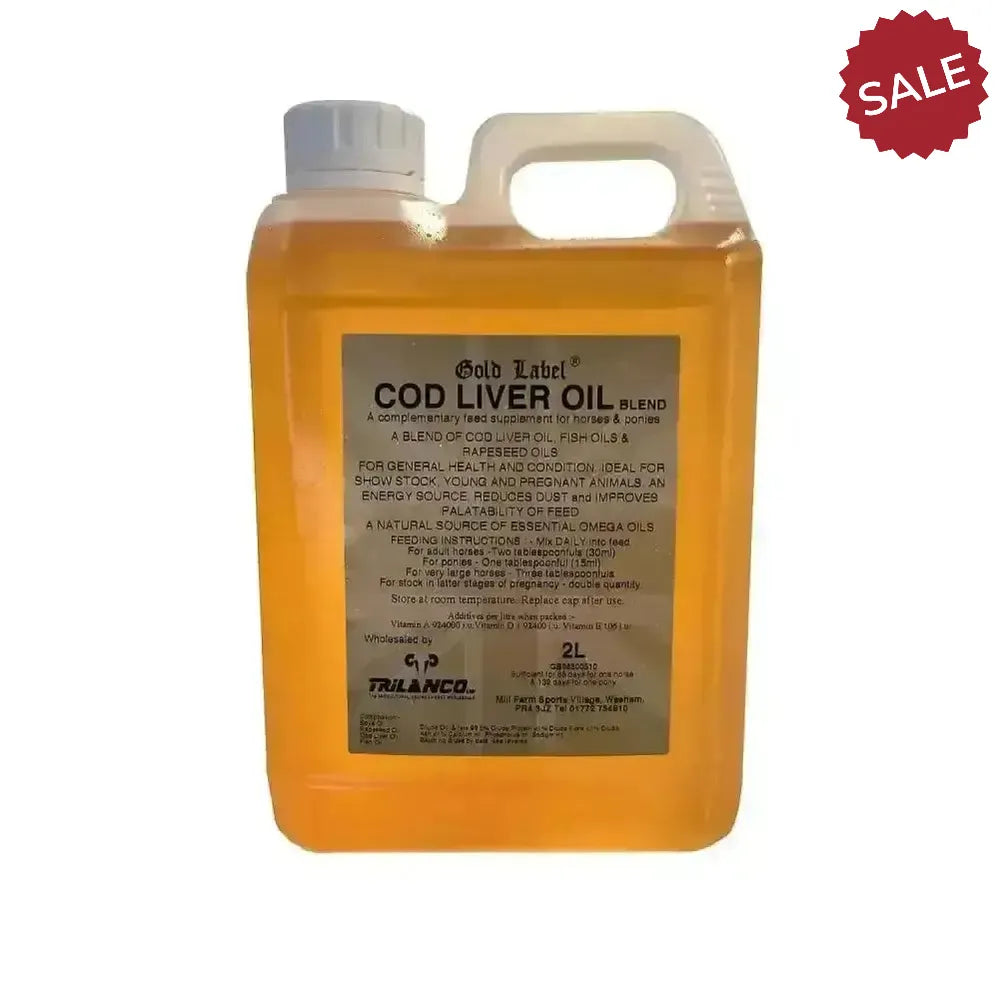 Gold Label Cod Liver Oil For Horses 1 Litre Horse Supplements