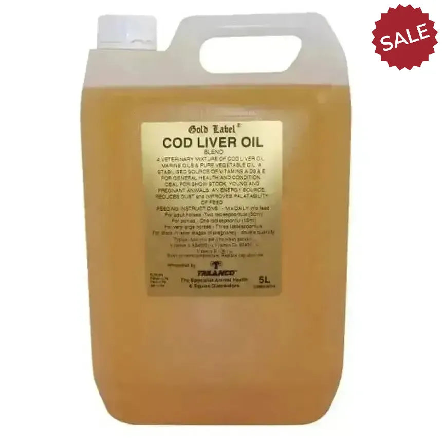 Gold Label Cod Liver Oil For Horses 1 Litre Horse Supplements
