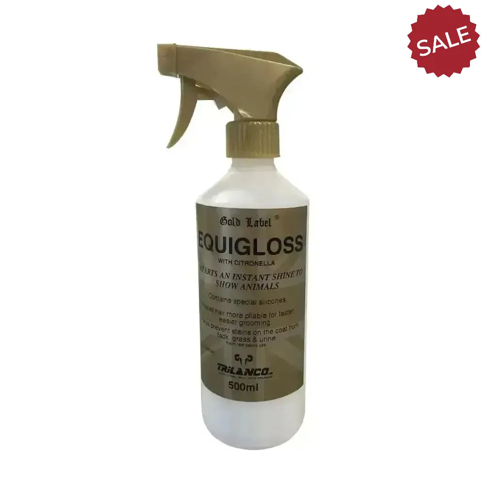 Gold Label Equigloss 500 ml spray Coat Shines
