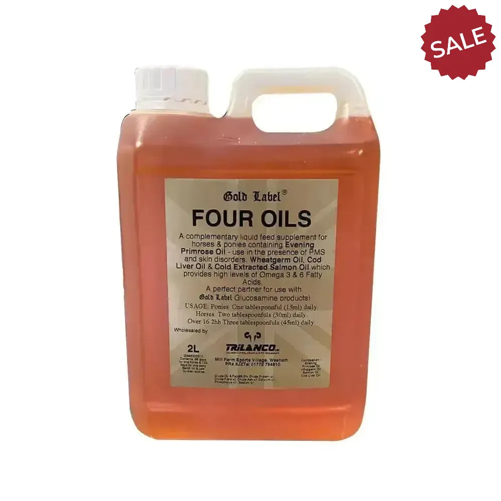 Gold Label Four Oils 1 Litre Horse Supplements