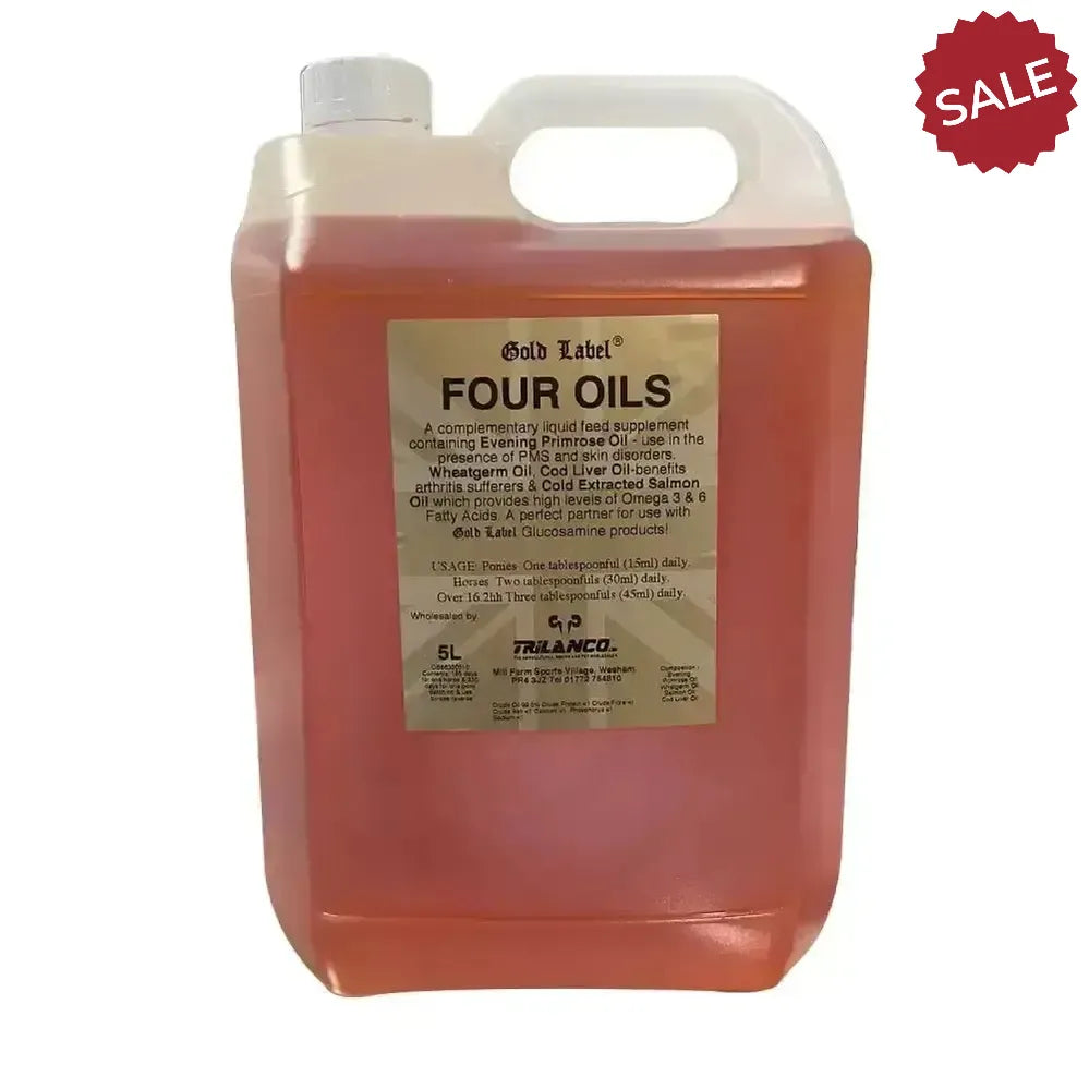 Gold Label Four Oils 1 Litre Horse Supplements