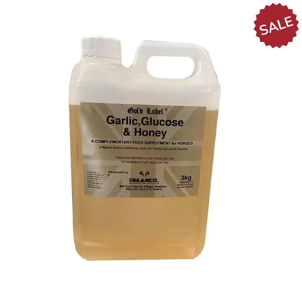 Gold Label Garlic Glucose & Honey Horse Supplements