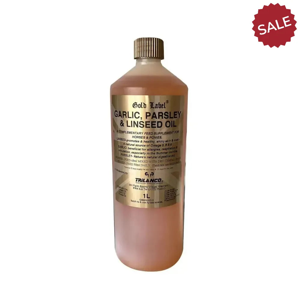 Gold Label Garlic, Parsley & Linseed Oil Horse Supplements