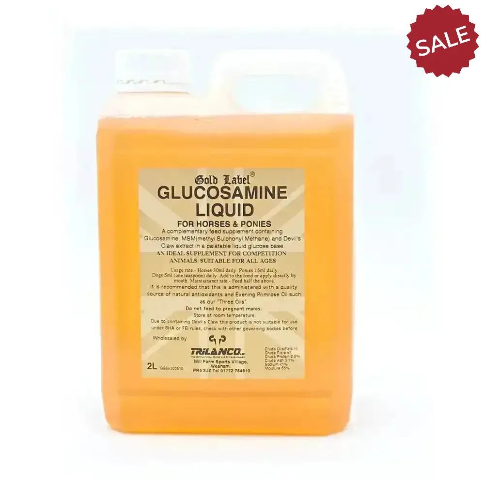 Gold Label Glucosamine Liquid 1 Litre Horse Supplements