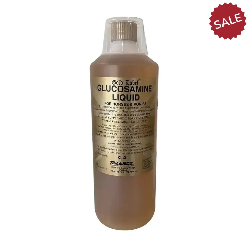 Gold Label Glucosamine Liquid 1 Litre Horse Supplements
