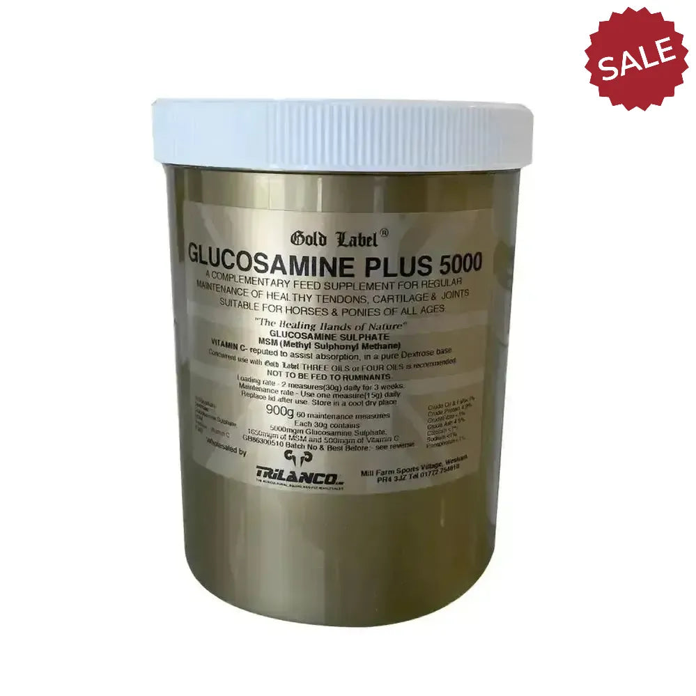 Gold Label Glucosamine Plus 5000 900g Horse Supplements