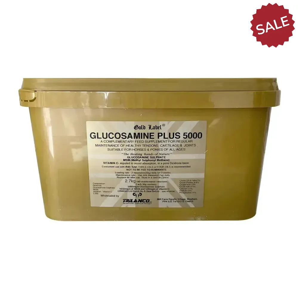 Gold Label Glucosamine Plus 5000 900g Horse Supplements