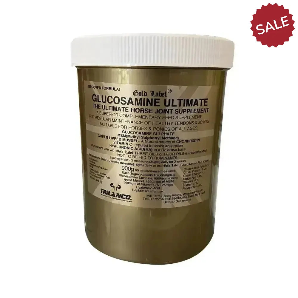 Gold Label Glucosamine Ultimate 900g Horse Supplements