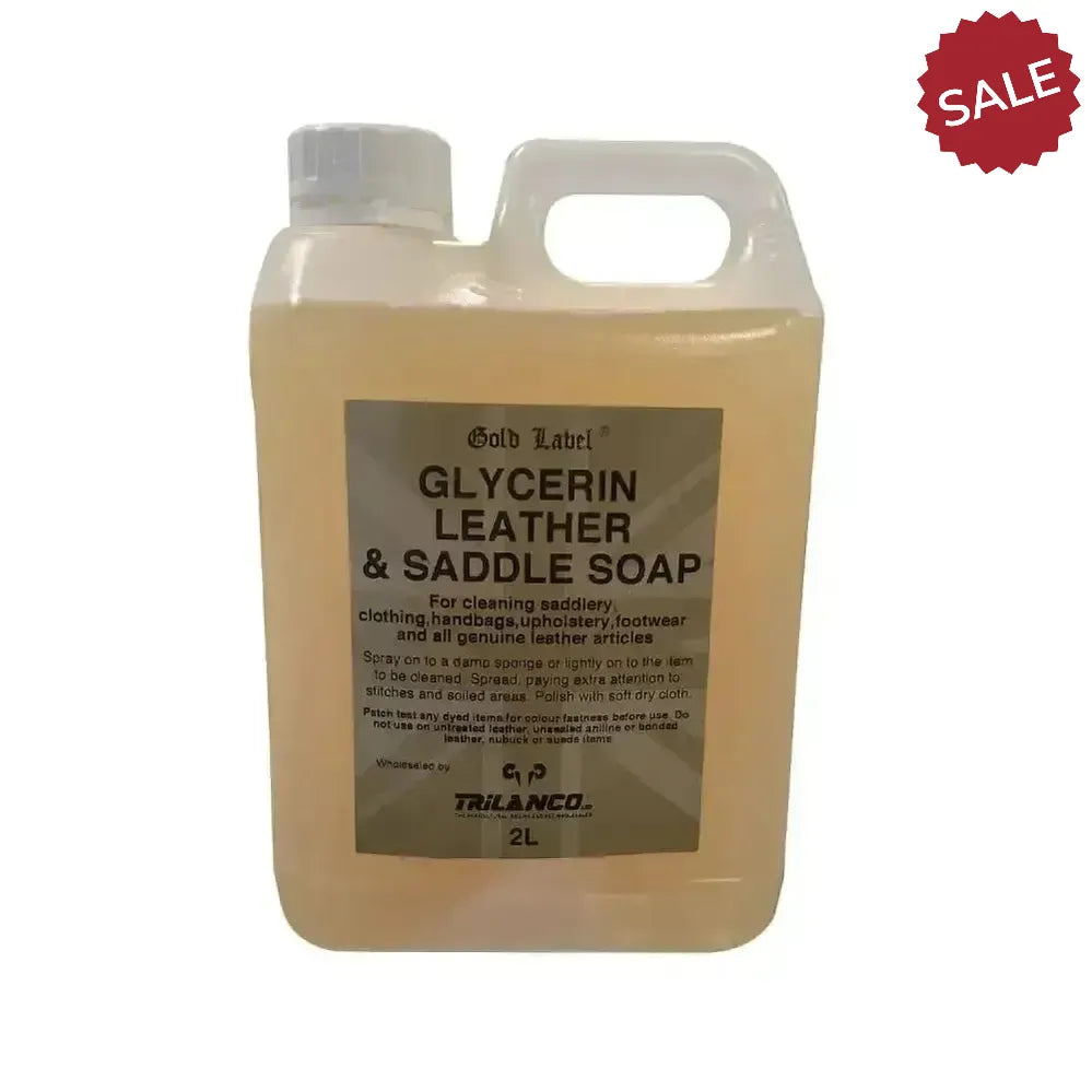 Gold Label Glycerin Leather & Saddle Soap Liquid 2 litre Saddle Soaps