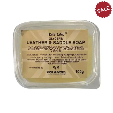 Gold Label Glycerin Leather & Saddle Soap 100g Saddle Soaps