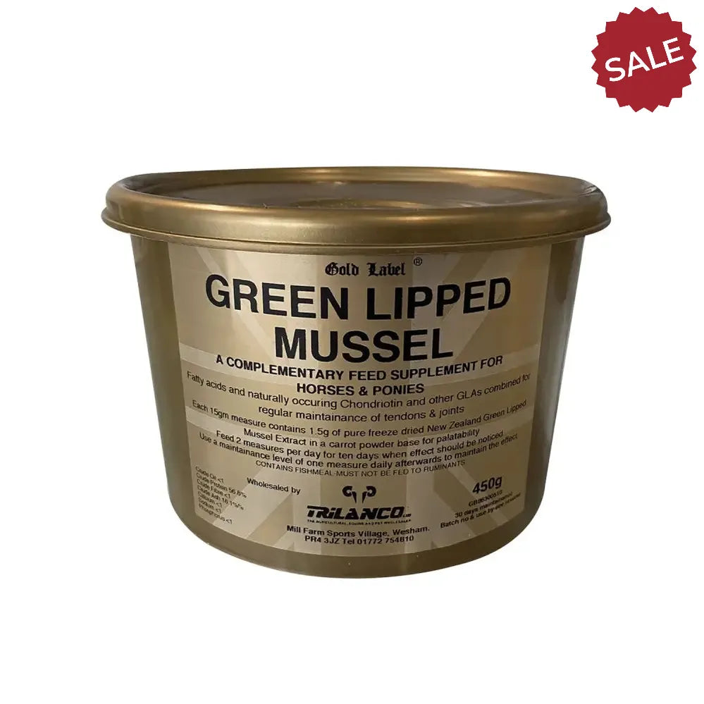 Gold Label Green Lipped Mussel 450g Horse Supplements