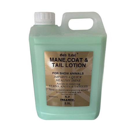 Gold Label Mane, Coat & Tail Lotion  Barnstaple Equestrian Supplies