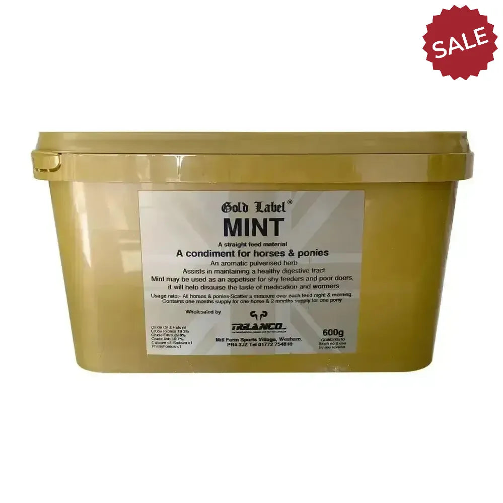 Gold Label Mint 600g Horse Supplements