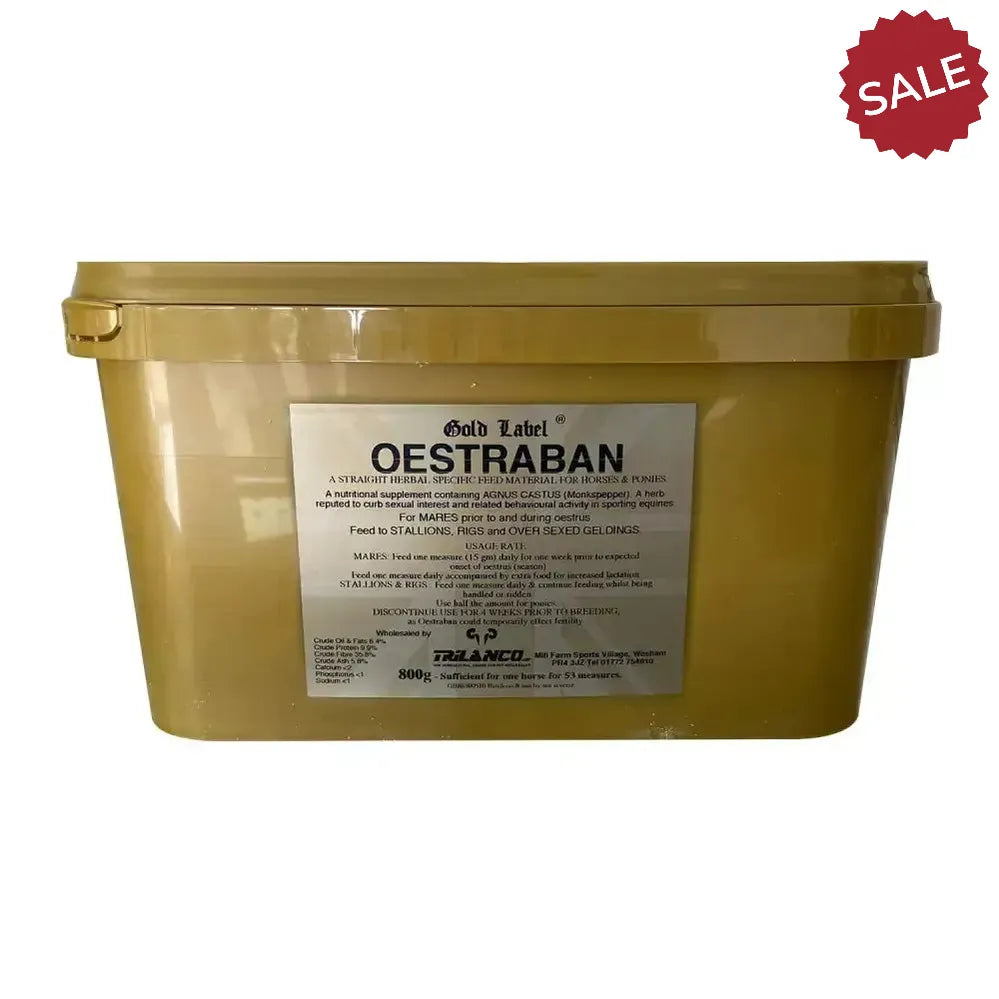 Gold Label Oestraban Horse Hormonal Supplements