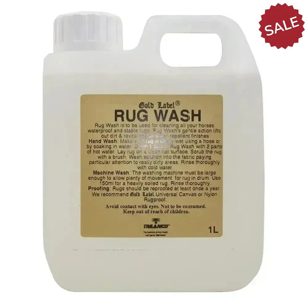 Gold Label Rug Wash 1 Litre Horse Rug Wash
