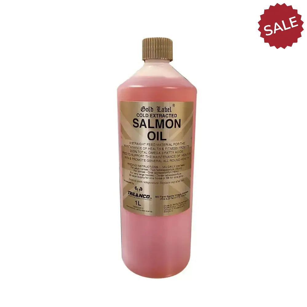 Gold Label Salmon Oil 1 Litre Horse Supplements