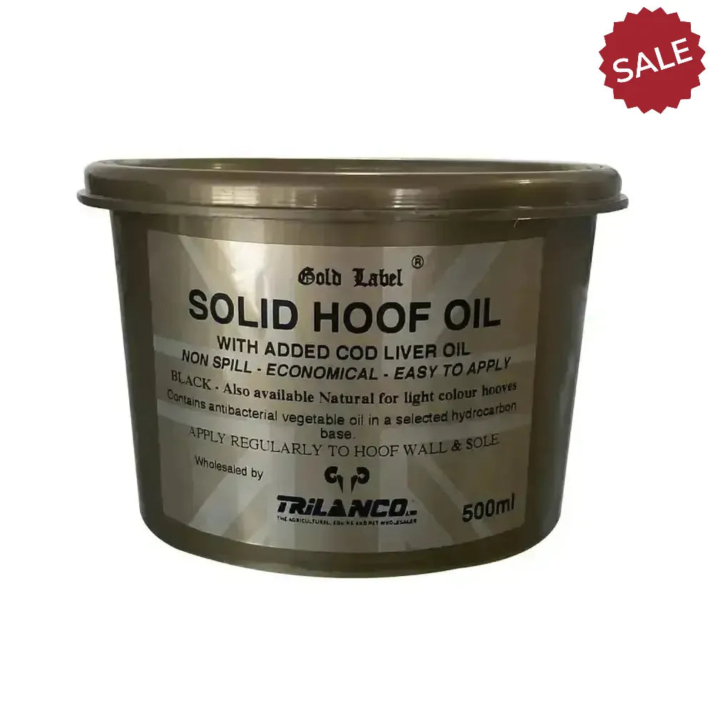 Gold Label Solid Hoof Oil Black 250 ml Hoof Oil