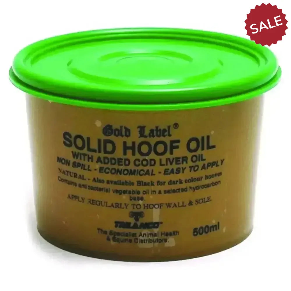 Gold Label Solid Hoof Oil Natural 250 ml Hoof Oil